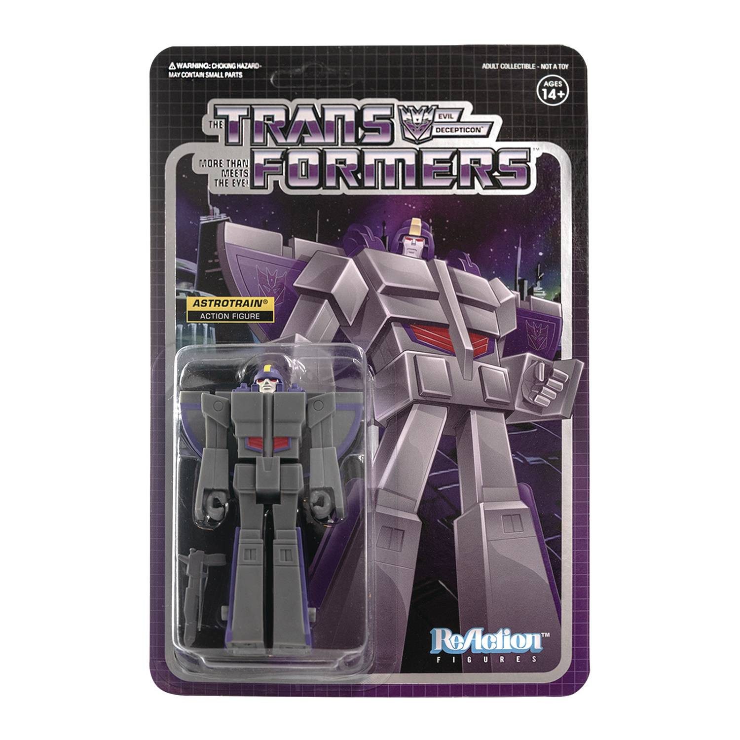 Super7 Actionfigur TRANSFORMERS ASTROTRAIN REACTION ACTIONFIGUR