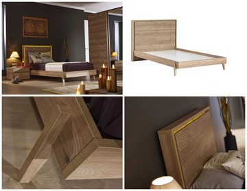 Möbel-Lux Einzelbett Almila Origami, mit LED, 100x200 cm