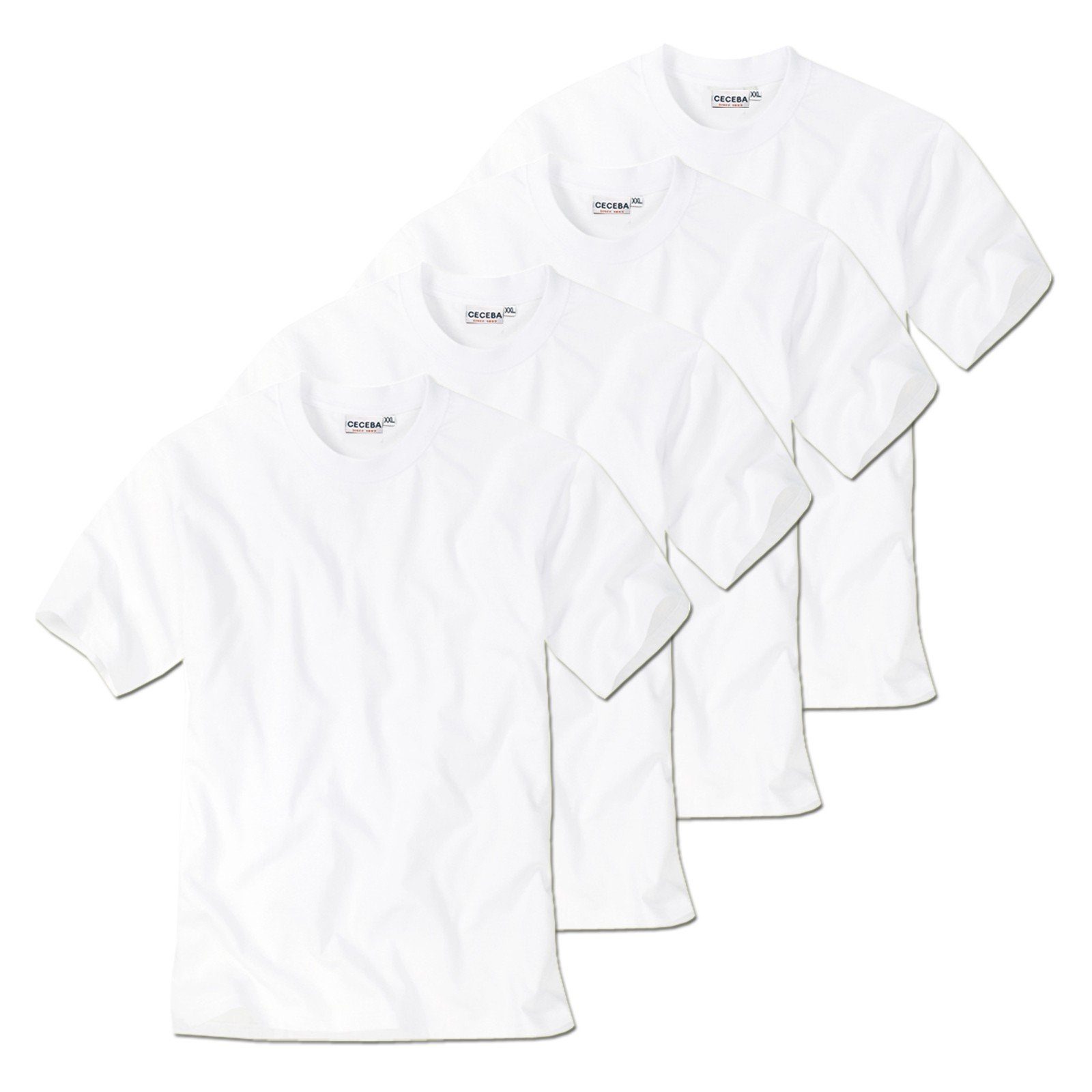 CECEBA Unterziehshirt T-Shirt (4-St) ohne Seitennaht