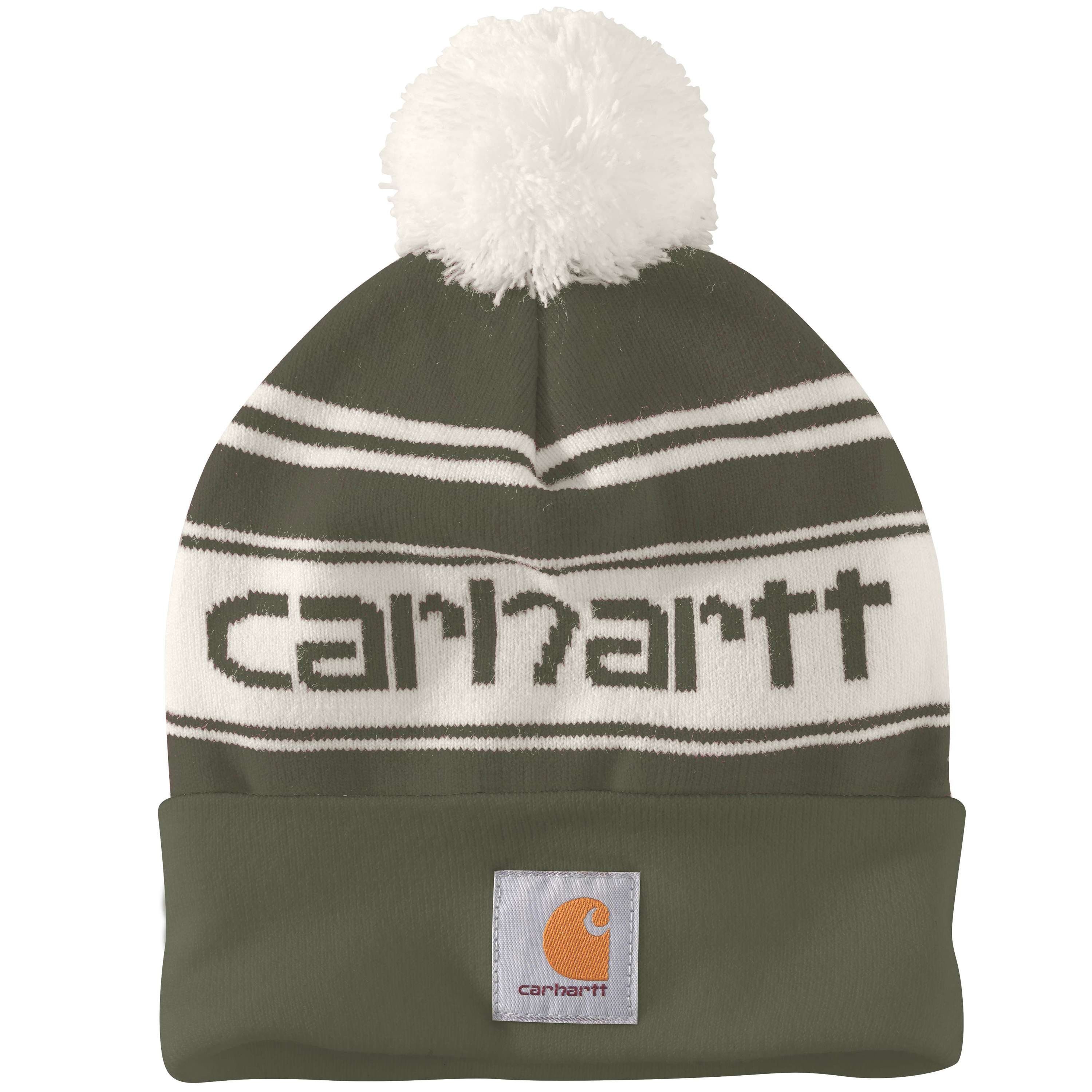 Carhartt Bommelmütze Carhartt KNIT CUFFED LOGO BEANIE 105168 (1-St)