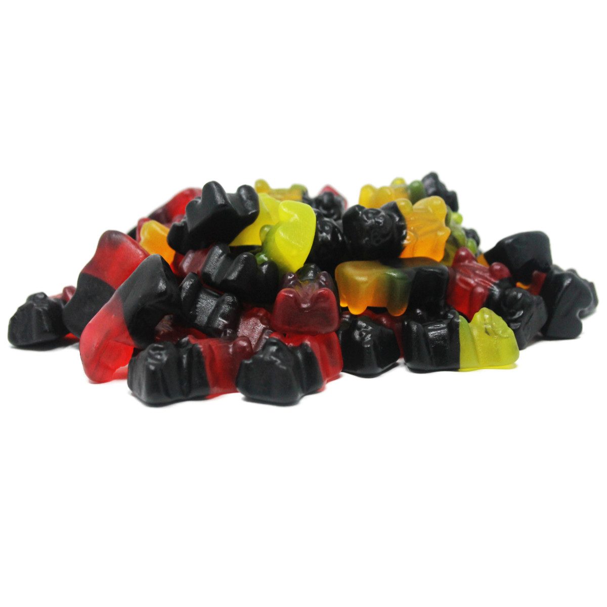 Fruchtgummi Bären & Co. Süßigkeit, Fruchtgummi und Süßlakritz bunter Bären Mix 3 fach sortiert 300g