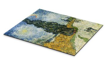 Posterlounge XXL-Wandbild Vincent van Gogh, Straße mit Zypressen, Wohnzimmer Mediterran Malerei