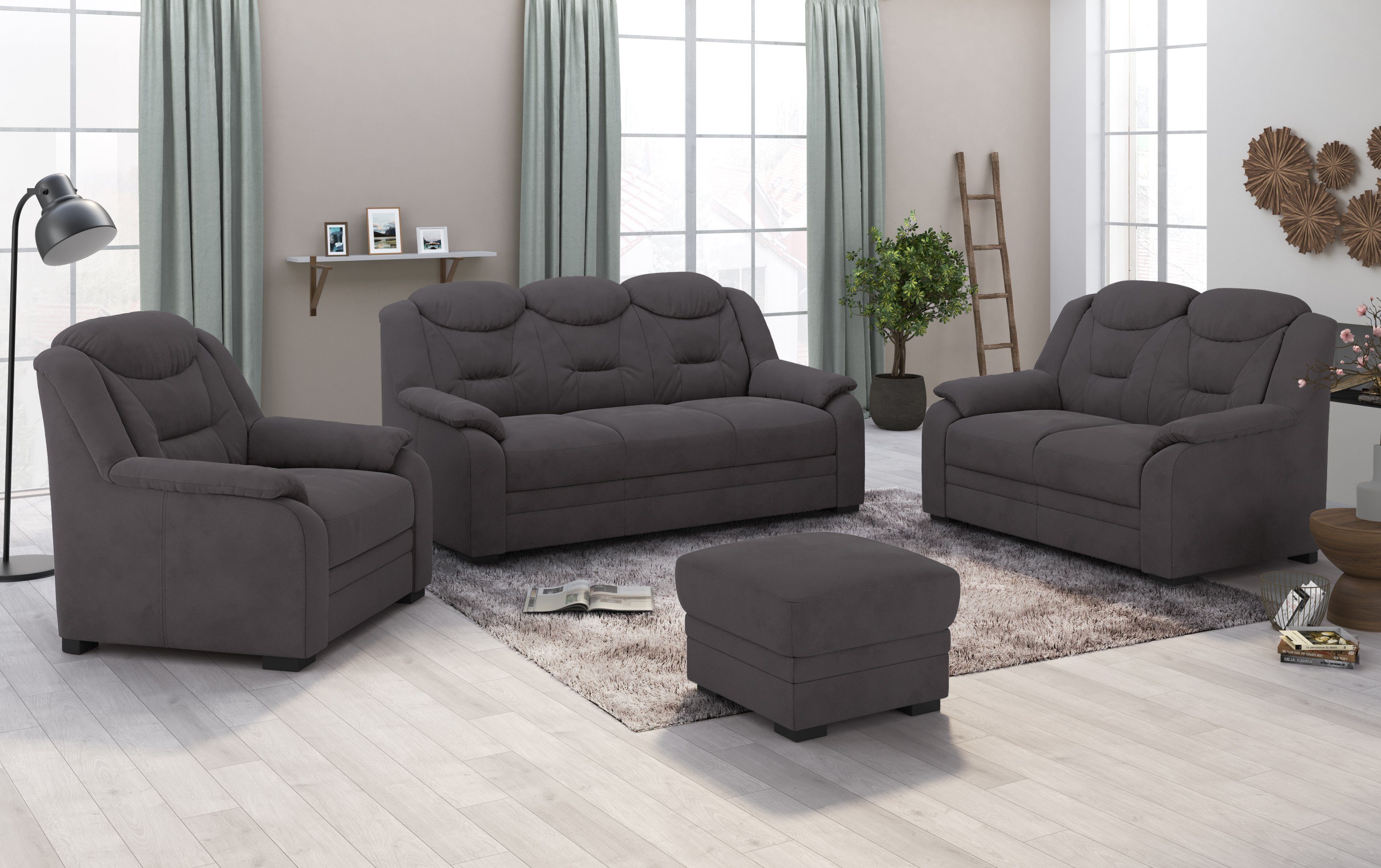 COTTA 3-Sitzer Marcus, Sofa mit hoher Rückenlehne günstig online kaufen