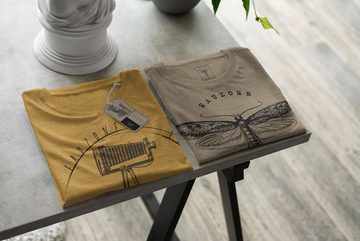 Sinus Art T-Shirt Vintage Herren T-Shirt antike Kamera