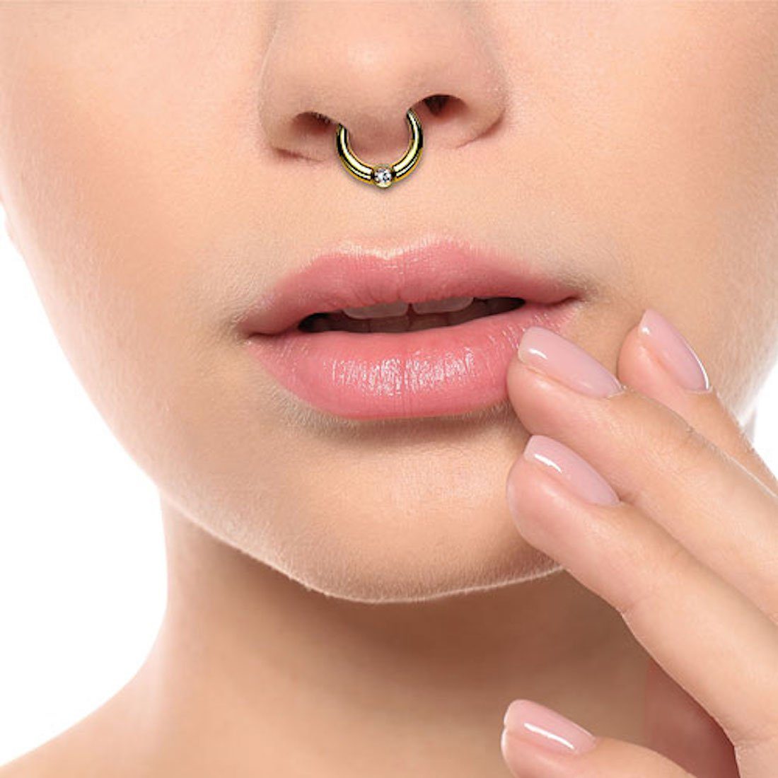 Taffstyle Nasenpiercing Septum Piercing Ring Segmentring günstig online kaufen