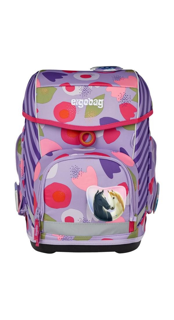 ergobag Schulranzen cubo Set (5-tlg., 5-teiliges Set), größenverstellbares Rückensystem