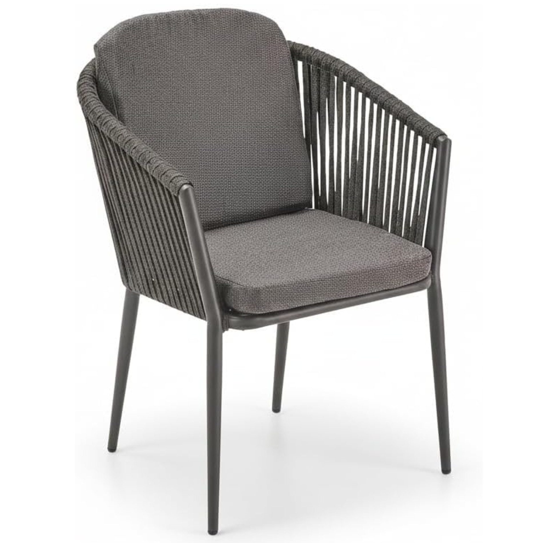 Liadomo Gartenstuhl Carano, Aluminium & Rope, Kissenbezüge Olefin, wetterfest