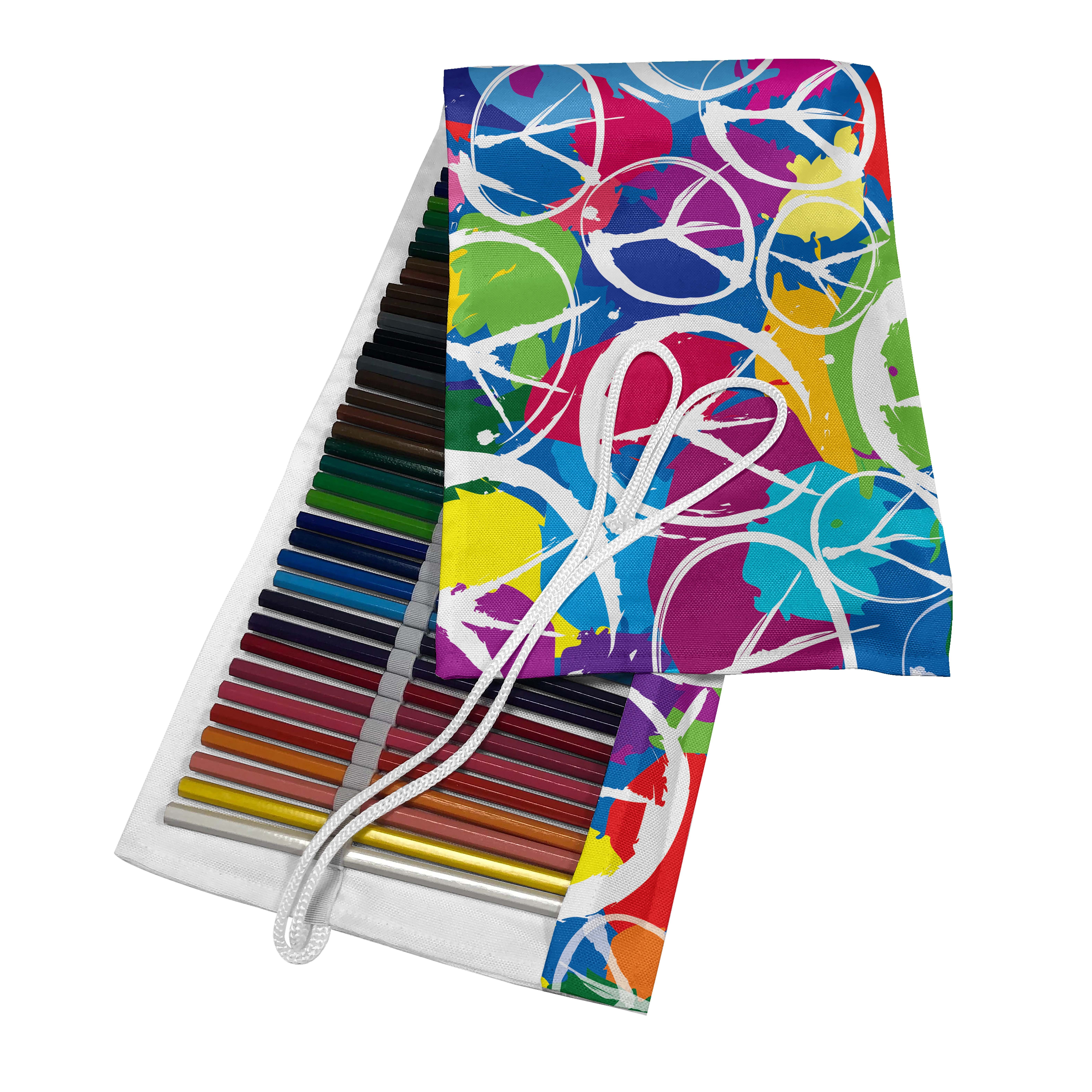 Abakuhaus Federmäppchen langlebig und tragbar Segeltuch Stiftablage Organizer, Hippie Friedensaktivismus Thema