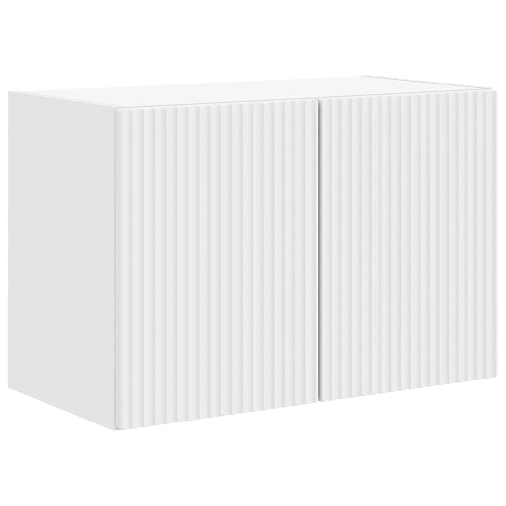 vidaXL TV-Wand TV-Wandschrank Weiß 59,5 x 31 x 40 cm Holzwerkstoff, (1-St)