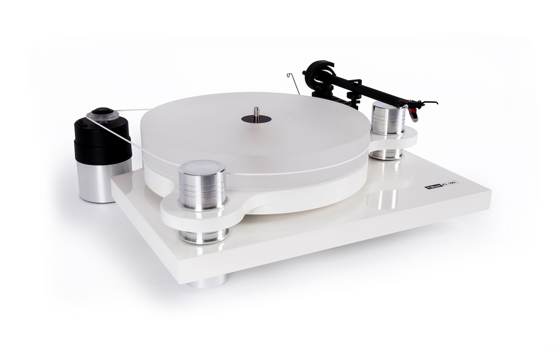 Block Block PS-100+ Plattenspieler mit Acrylglas-Teller & Ortofon OM5E Plattenspieler