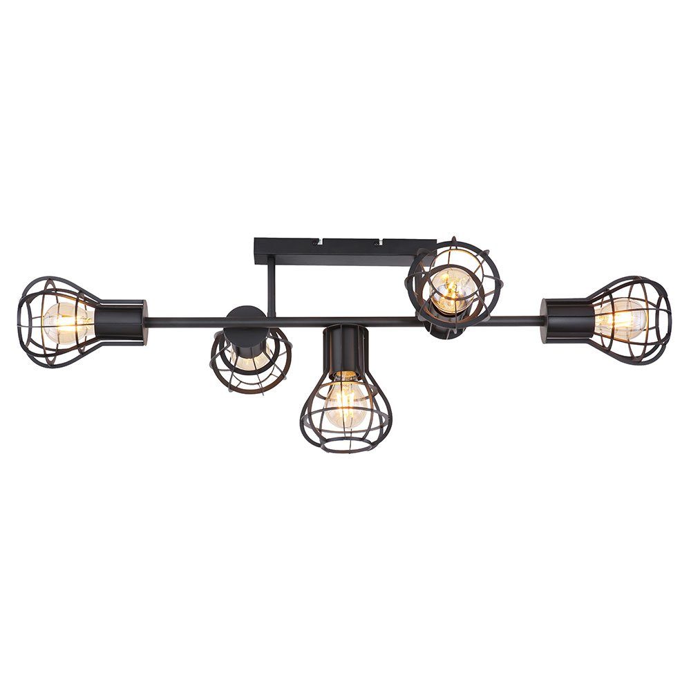 Käfigoptik Deckenlampe Leuchtmittel 5 nicht Globo inklusive, flammig Esszimmer Spotleuchte LED Deckenleuchte, Deckenleuchte