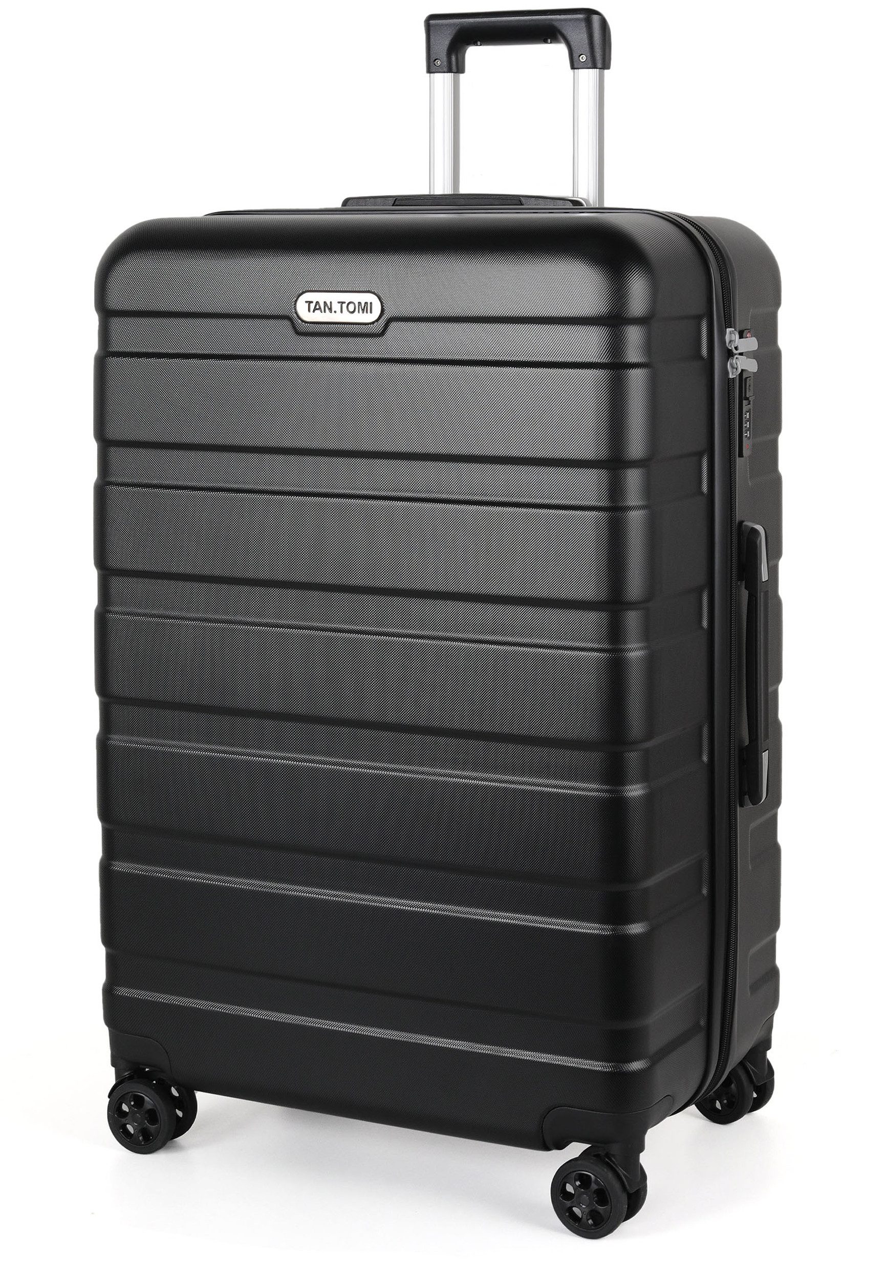 TAN.TOMI Handgepäckkoffer S/M/L/Set Koffer Hartschale Leicht Reisekoffer ABS Geräumig Haltbar, Trolley Handgepäck Große Kapazität