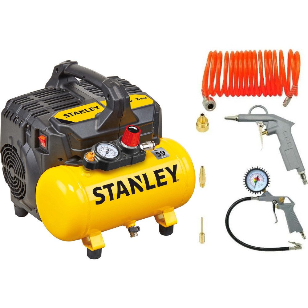 STANLEY Kompressor Stanley Luftkompressor Druckluftwerkzeug Set