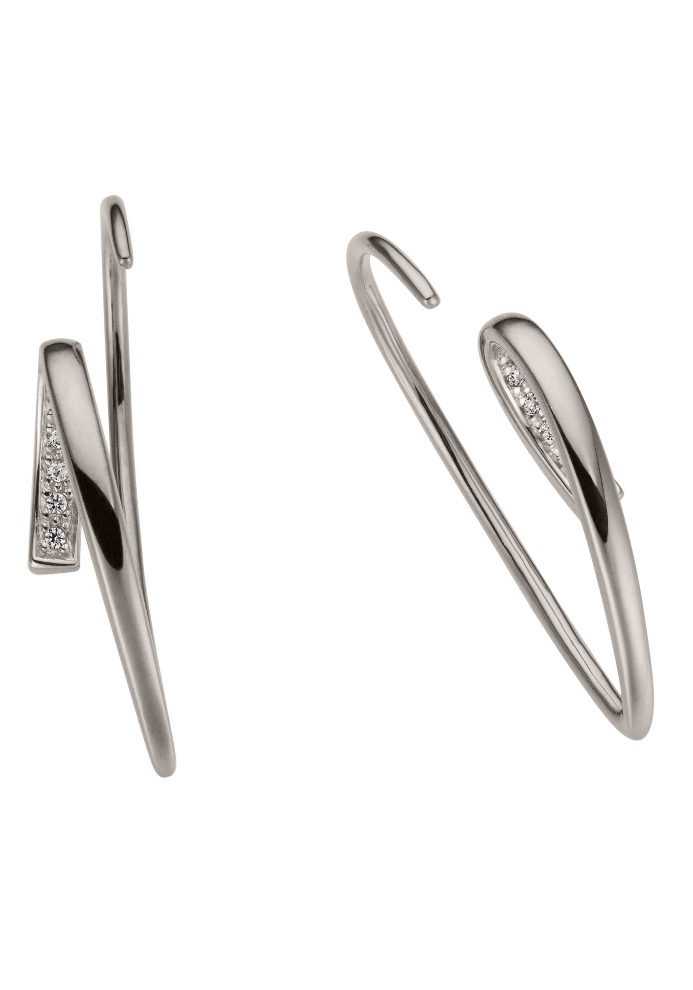 Paar Ohrhänger Schmuck Geschenk Gold 585 Ohrschmuck Ohrhaken Ohrringe Durchzieher