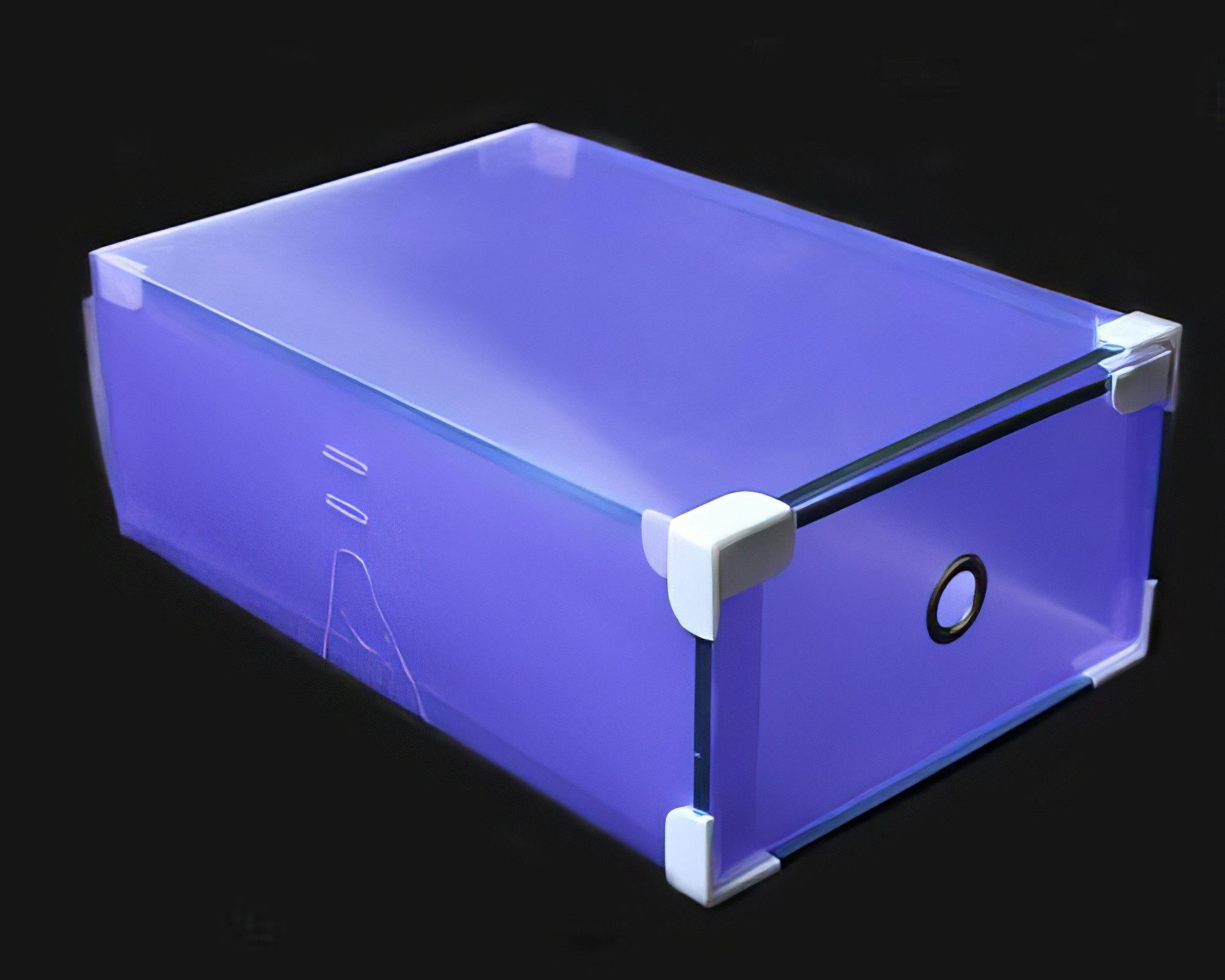 Yudu Schuhbox Sortierbox Faltbox Stapelbox Stapelbar & Robust L:34 cm