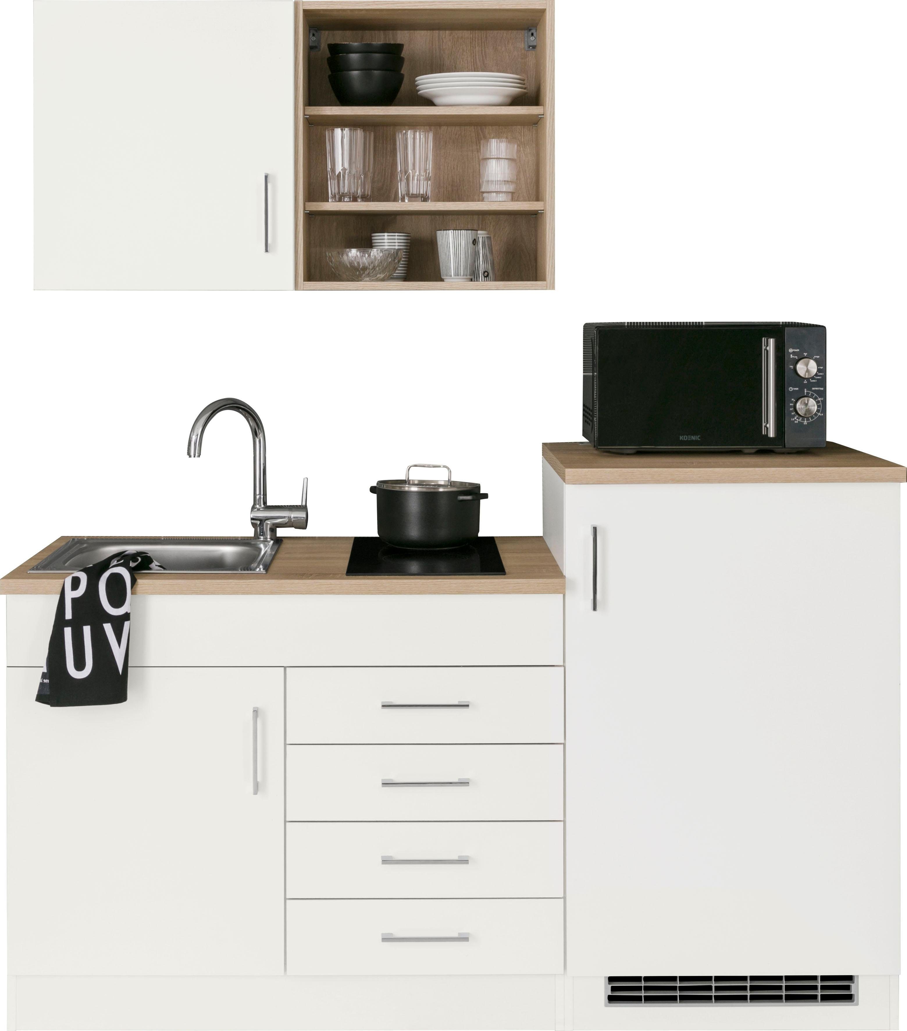 KOCHSTATION Pantryküche KS-Mali, Breite 160 cm, mit E-Geräten günstig online kaufen