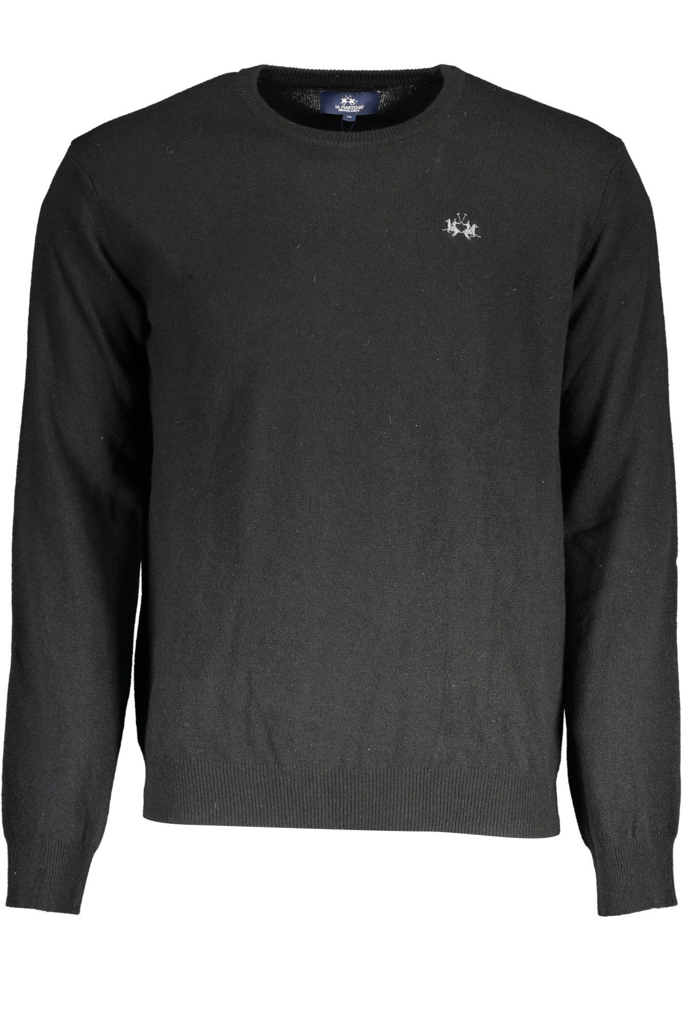 La Martina Strickpullover Eleganter schwarzer Herrenpullover günstig online kaufen