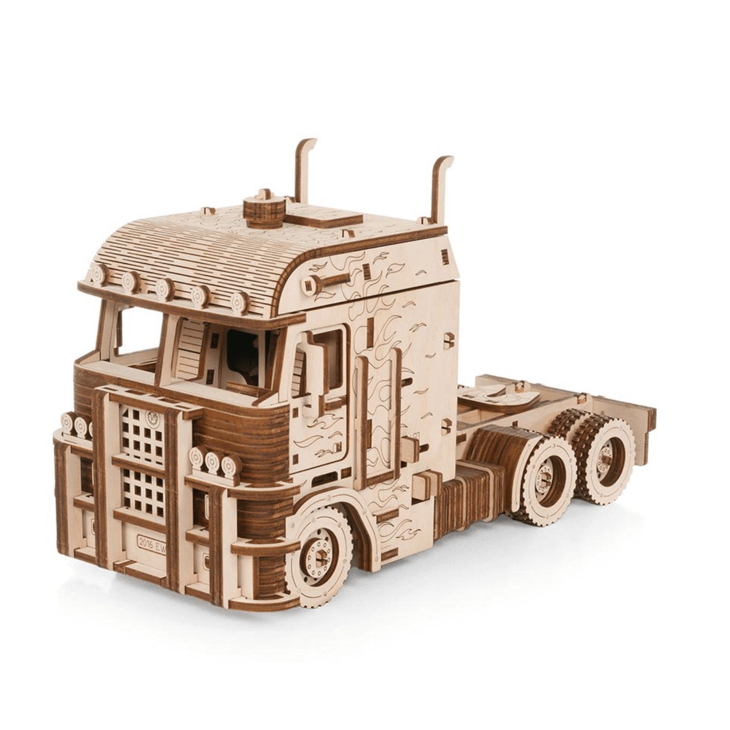 Eco Wood Art Modellbausatz Eco-Wood-Art ROAD KING LKW Aufleger Mechanisches günstig online kaufen