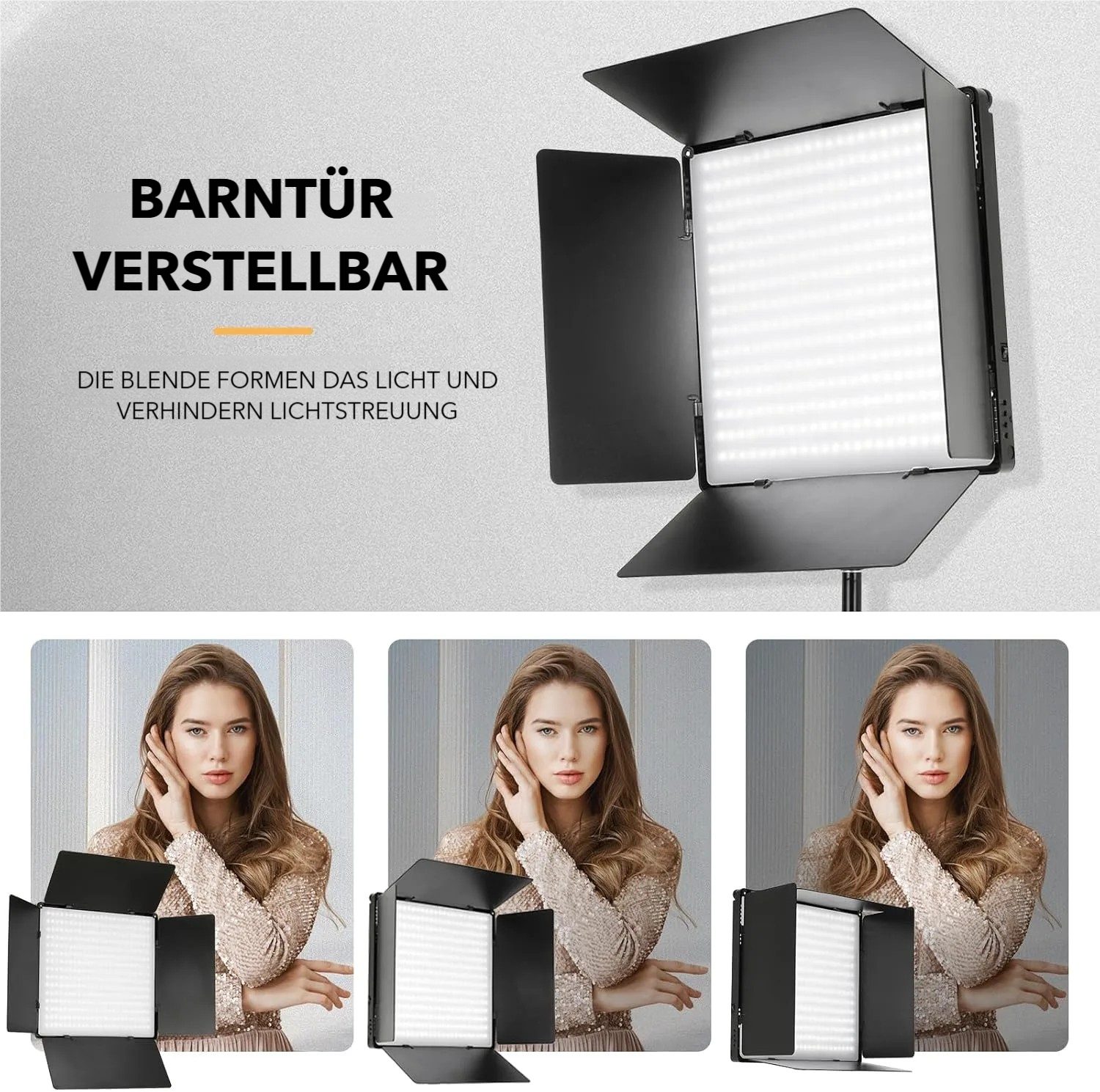 TLGREEN Videoleuchte 2-Pack zweifarbige Studioleuchten