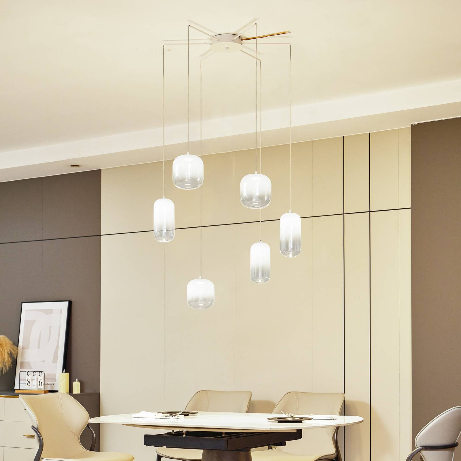 Lucande Hängeleuchte Avelina, LED 24 W gesamt, warmweiß