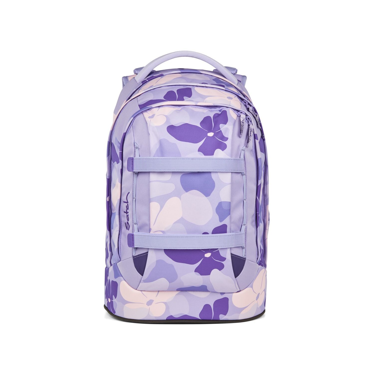 Satch Schulranzen Schulrucksack PACK Lilac Blossom (1 Stück), ergonomisch, Your-Size-System: auf Körpergröße anpassbar