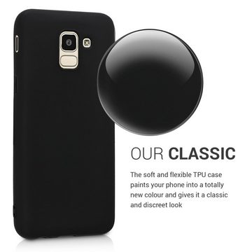 kwmobile Handyhülle Hülle für Samsung Galaxy J6, Hülle Silikon - Soft Handyhülle - Handy Case Cover - Schwarz matt