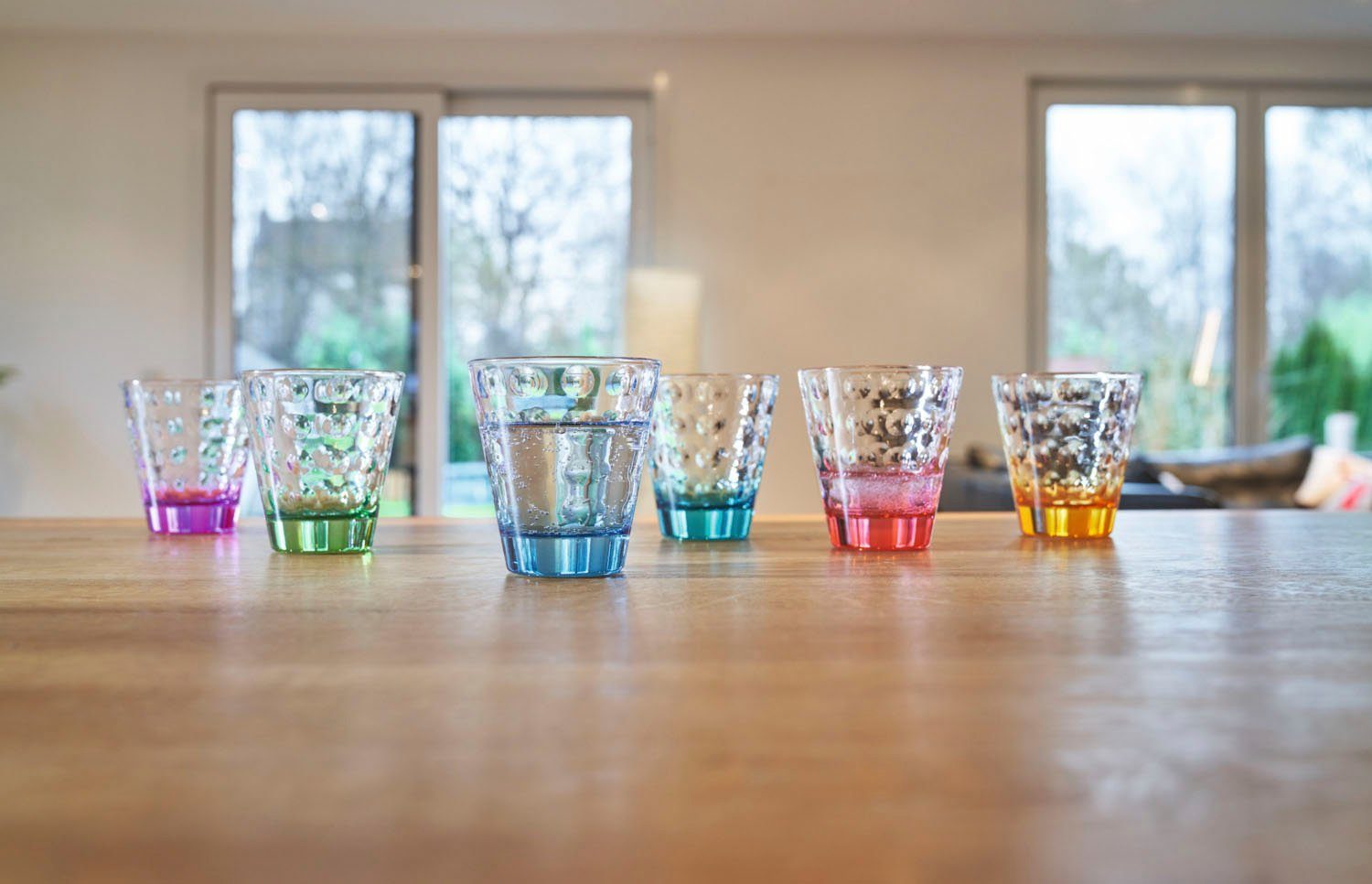 LEONARDO Gläser-Set OPTIC, 6-tlg., Glas, 215 ml, 6-teilig