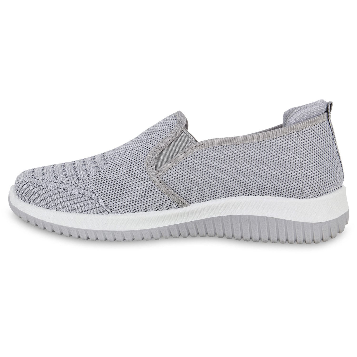 VAN HILL 841705 Laufschuh Damen Slip Ons Sportschuhe Sportliche Strick Prof günstig online kaufen