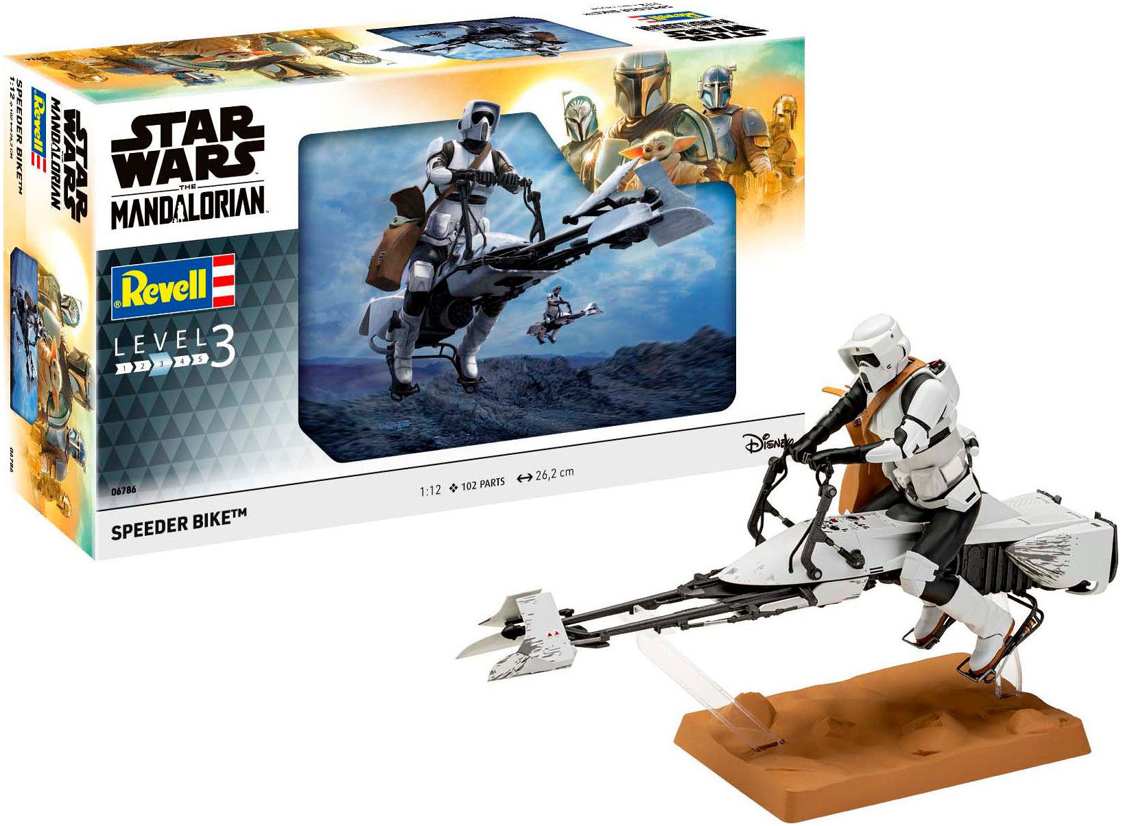 Revell® Modellbausatz Speeder Bike™: The Mandalorian, Maßstab 1:12, Made in Europe