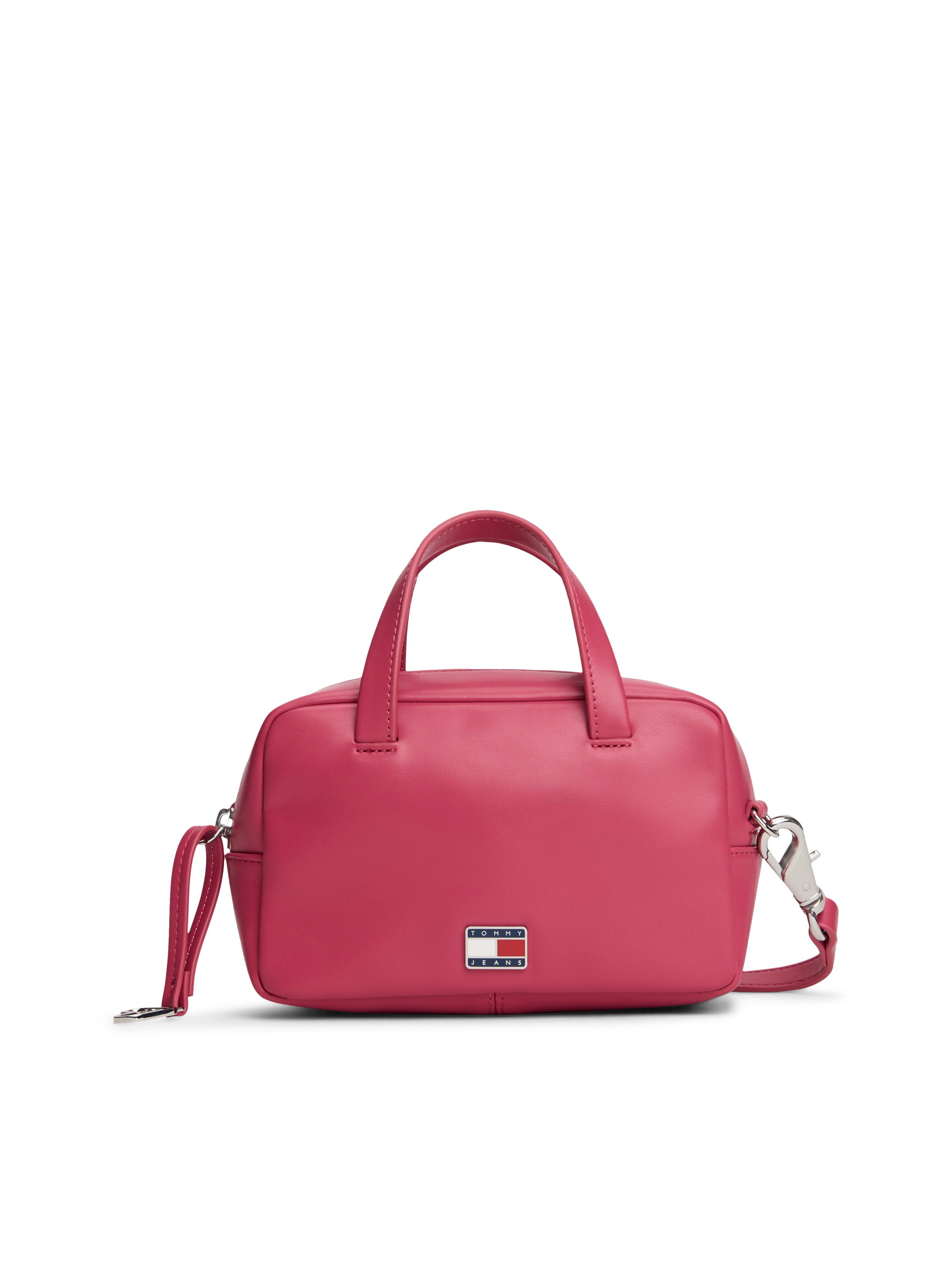 Tommy Jeans Umhängetasche TJW CITY TRUNK CROSSOVER (2-tlg., Abnehmbarer Herzenanhänger), Damen Tragetasche, Schultertasche mit Herzchen-Applikation