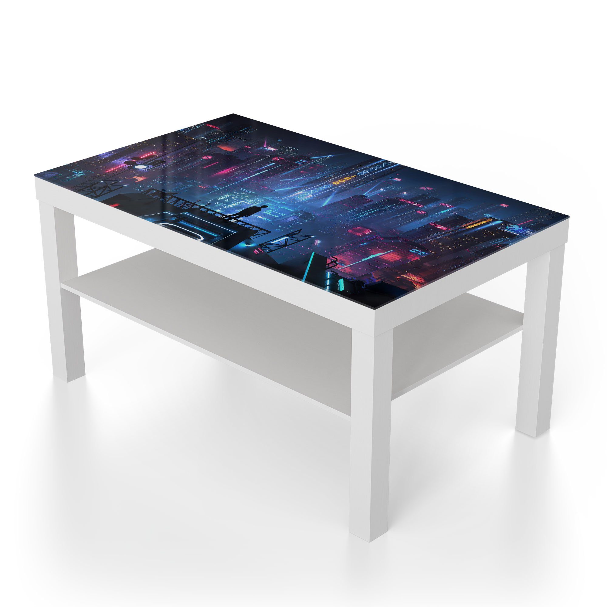 DEQORI Couchtisch 'Cyberpunk Stadt bei Nacht', günstig online kaufen