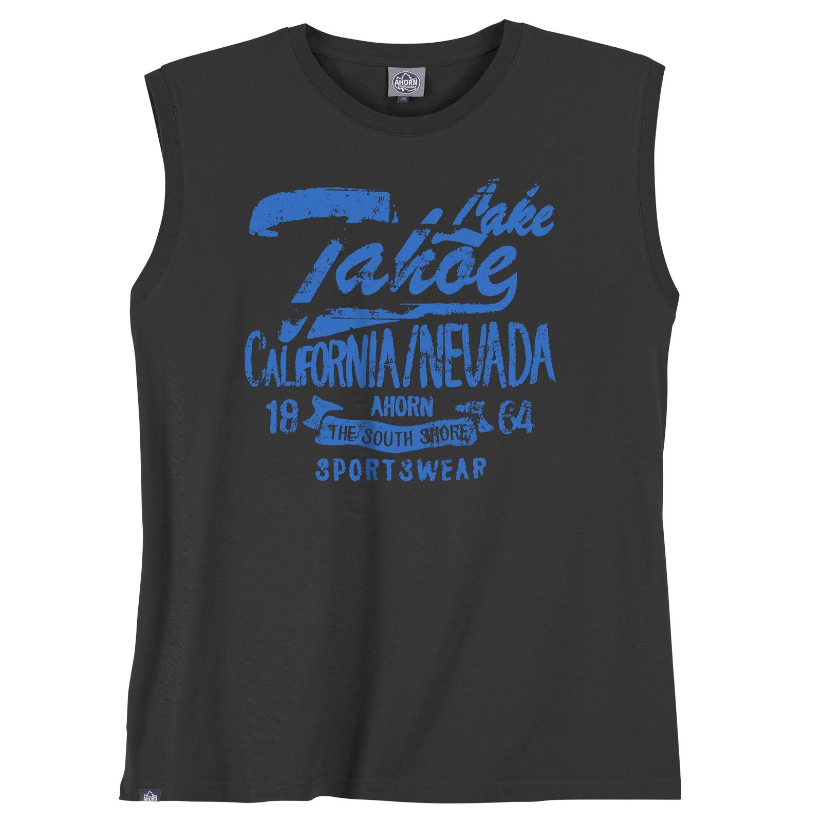 AHORN SPORTSWEAR Muscleshirt Ahorn große Größen Tanktop modisch Lake Tahoe schwarz