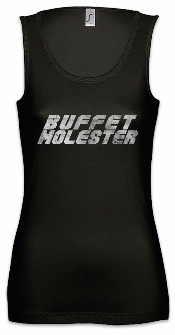 Urban Backwoods Tanktop Buffet Molester Ärmelloses Damen T-Shirt Dick Dicker Stolz Übergewicht Pride Fat Large Big