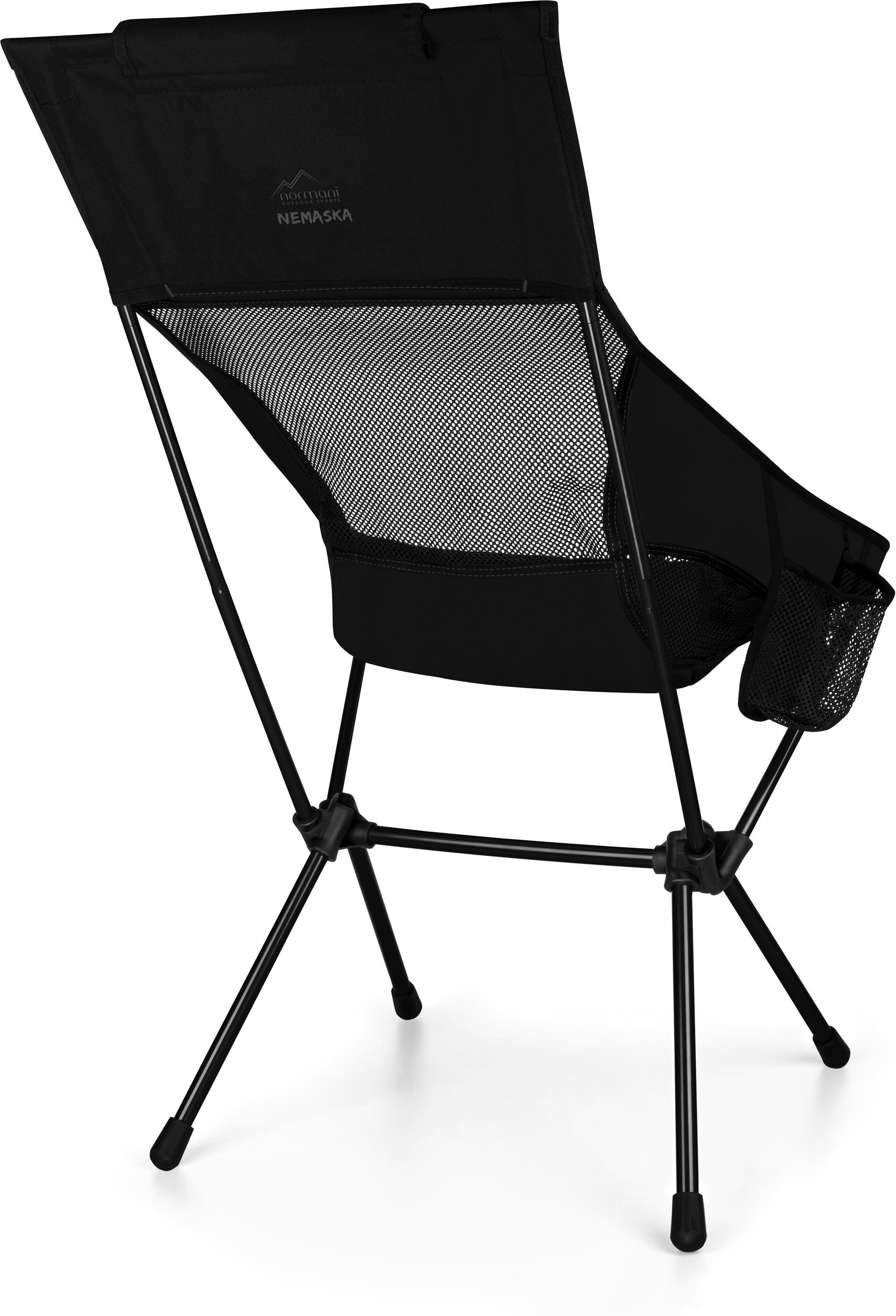 normani Campingstuhl Campingstuhl Nemaska, Ultraleichter XXL Outdoorstuhl Klappstuhl - Belastbarkeit: 150 kg