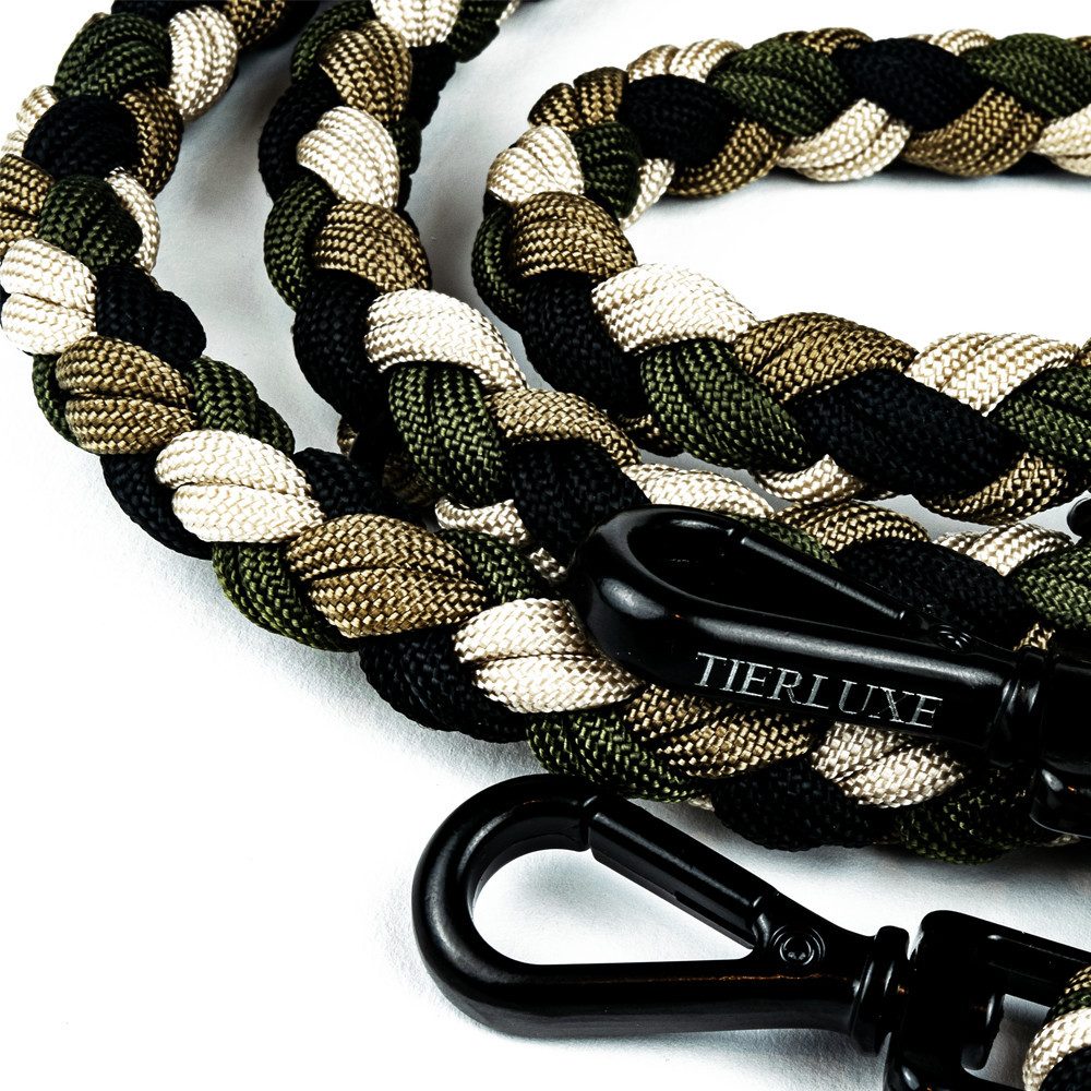 Tierluxe Hundeleine Foxy, Paracord, Handgemacht