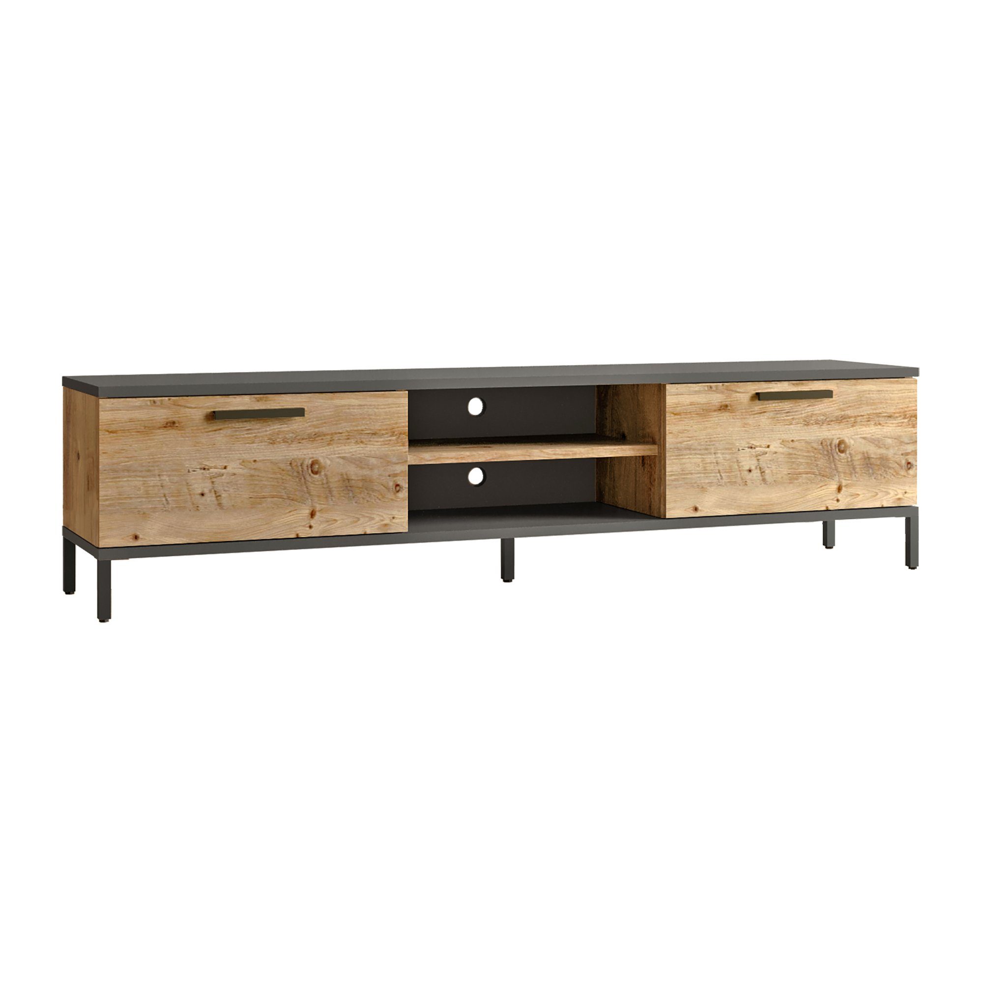 en.casa TV-Schrank »Lempäälä« mit 2 Schranktüren günstig online kaufen