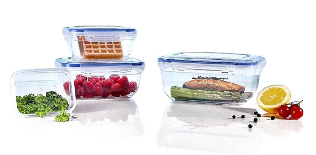 ALPFA Frischhaltedose Frischhaltedosen Set 4tlg. 802324 Gefrierdosen, Kunststoff, (Spar-Set, 4-tlg., 4er-Set), lebensmittelecht / spülmaschinengeeignet / mikrowellengeeignet