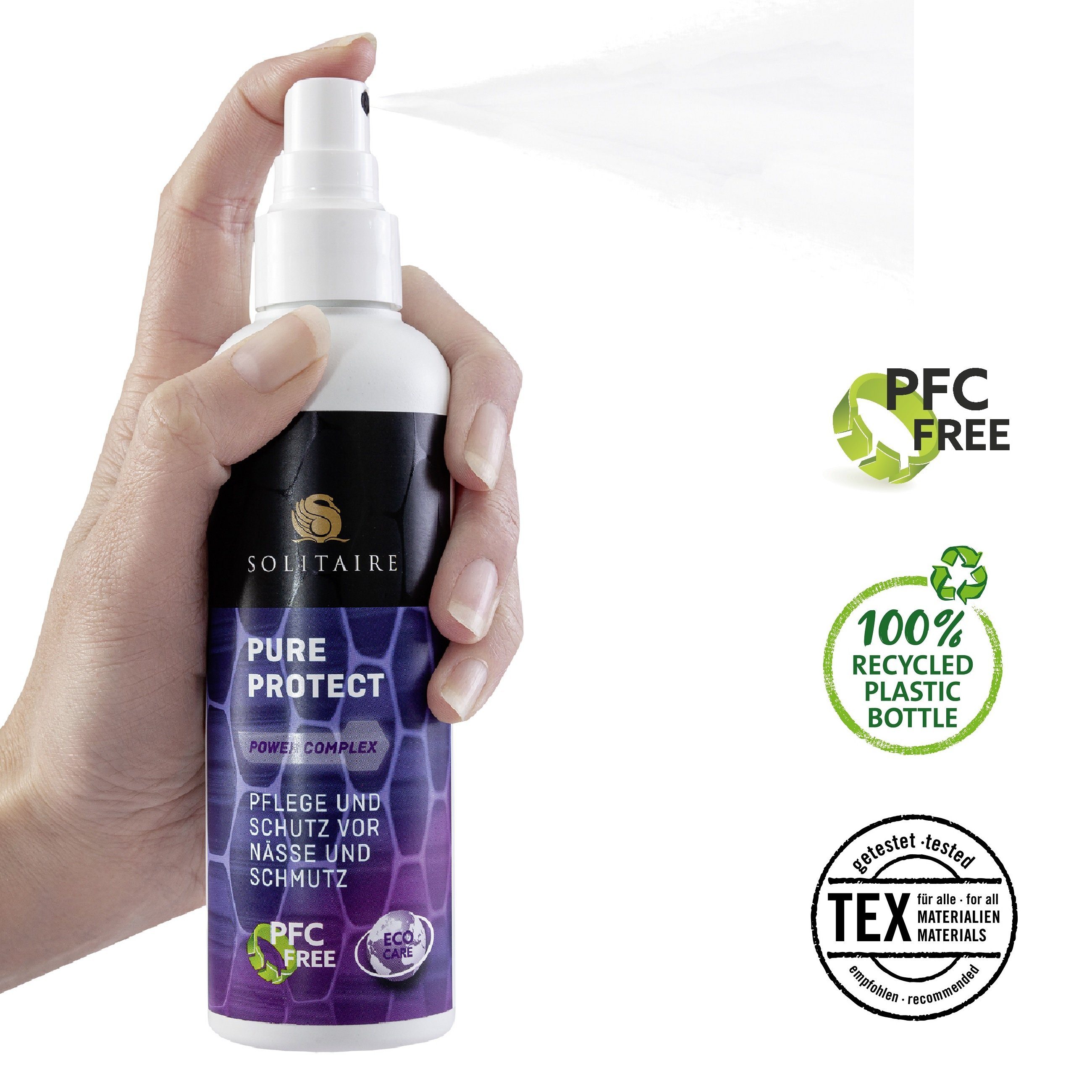 Solitaire Eco Care - Pure Protect - für puren Schutz vor Nässe und Schmutz! Schuh-Imprägnierspray