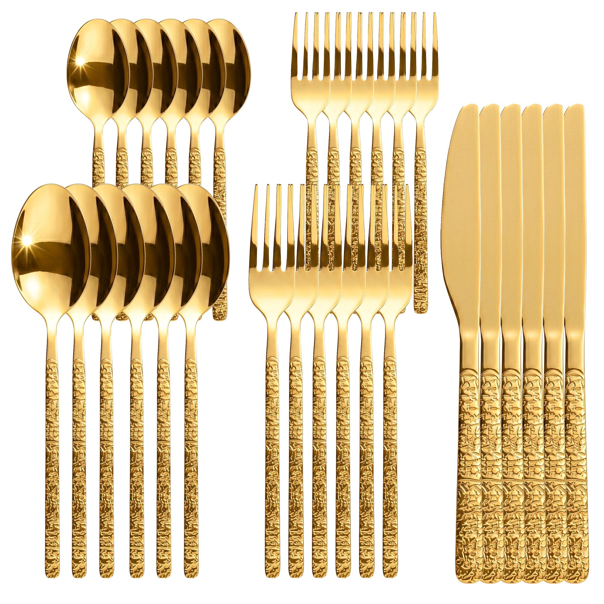 Roxlin Besteck-Set 30-teiliges Edelstahl-Besteckset modern & elegant 4 Farbe, 6 Personen, Edelstahl – Bild 2 von 5