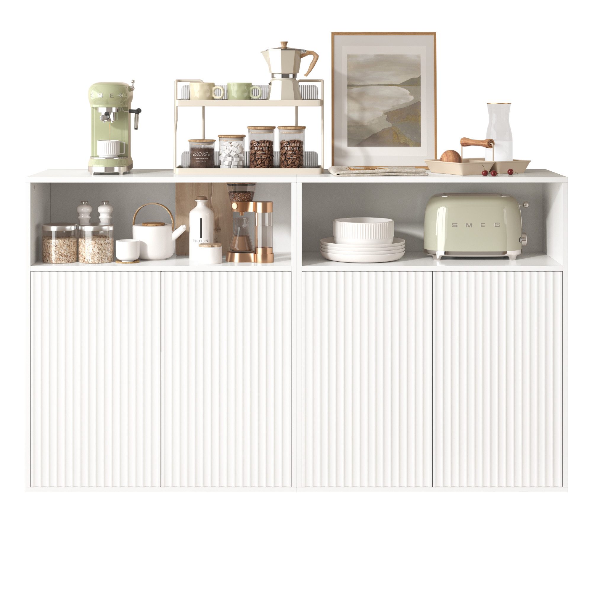 Tongtong Sideboard Aufbewahrungsschrank mit magnetischer Tür, günstig online kaufen