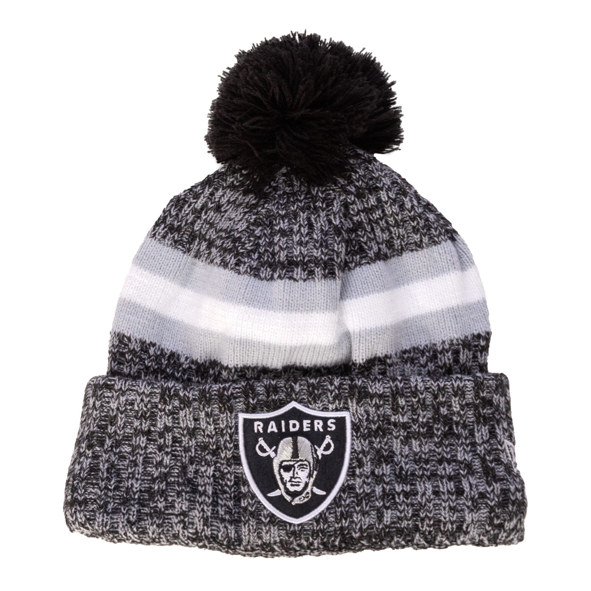 New Era Strickmütze Mütze New Era NFL Las Vegas Raiders SL23 doppelt gelegter Umschlag