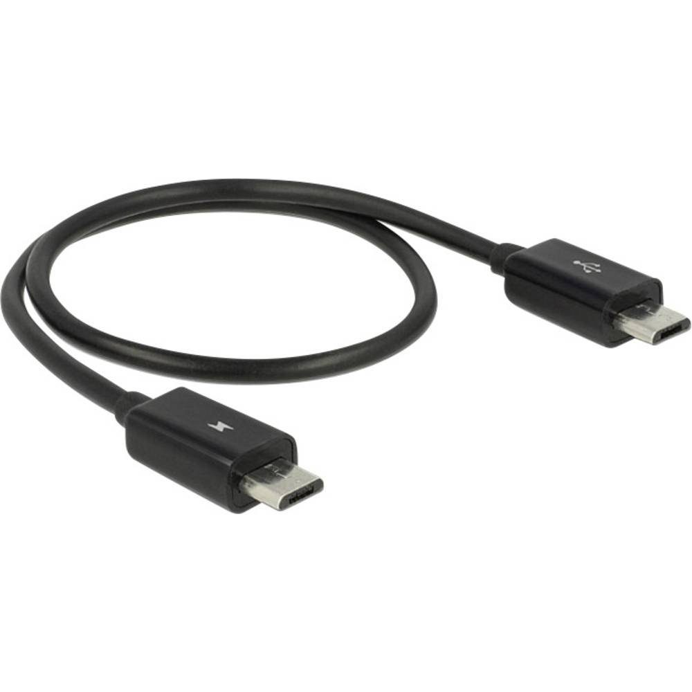 Delock Power Sharing Электропровод Micro USB-B Stecker - Micro USB-Kabel, (30.00 cm), mit OTG-Funktion
