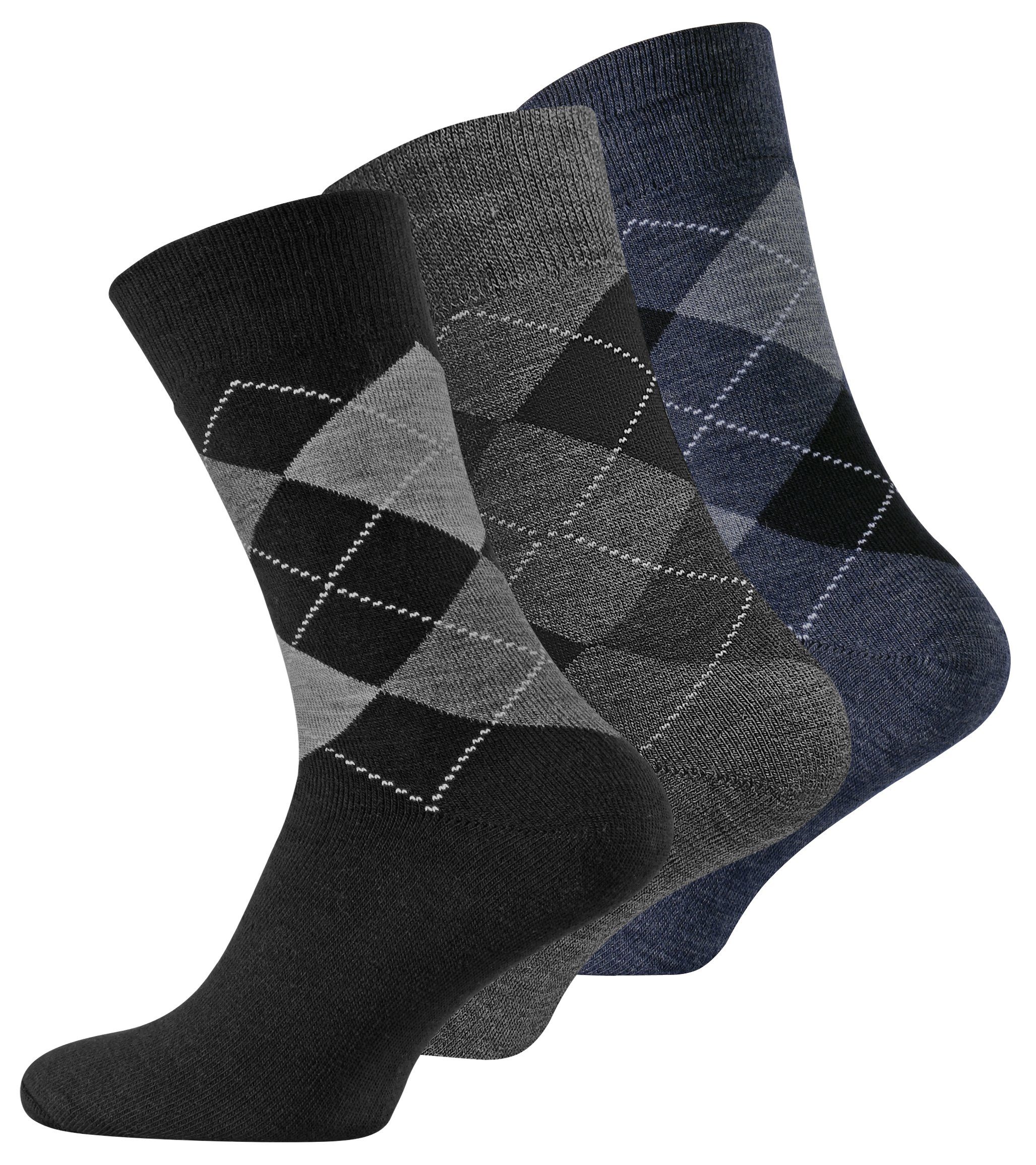 Cotton Prime® Thermosocken (3-Paar) Frottee wärmenden mit