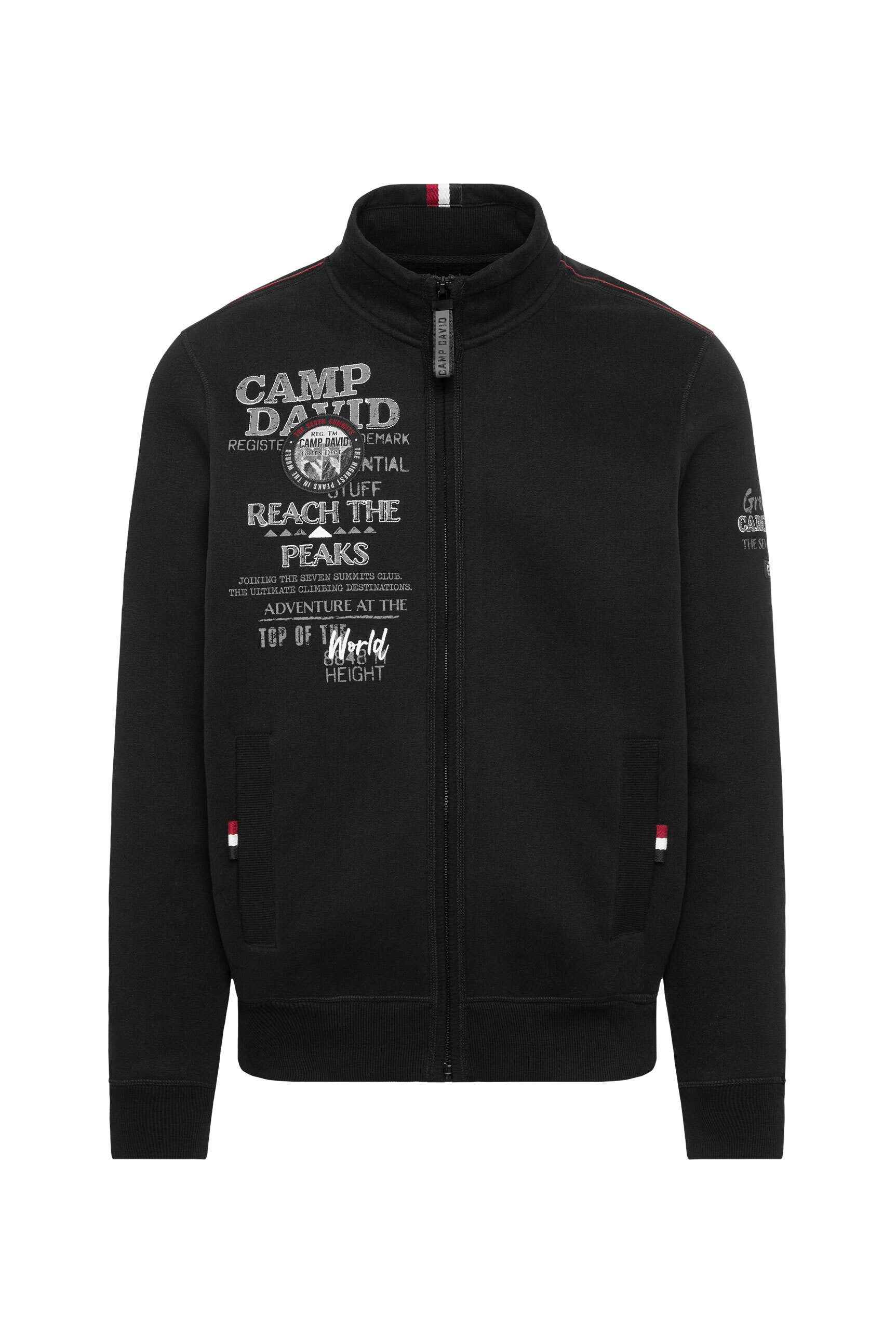 CAMP DAVID Sweatjacke mit Stehkragen günstig online kaufen