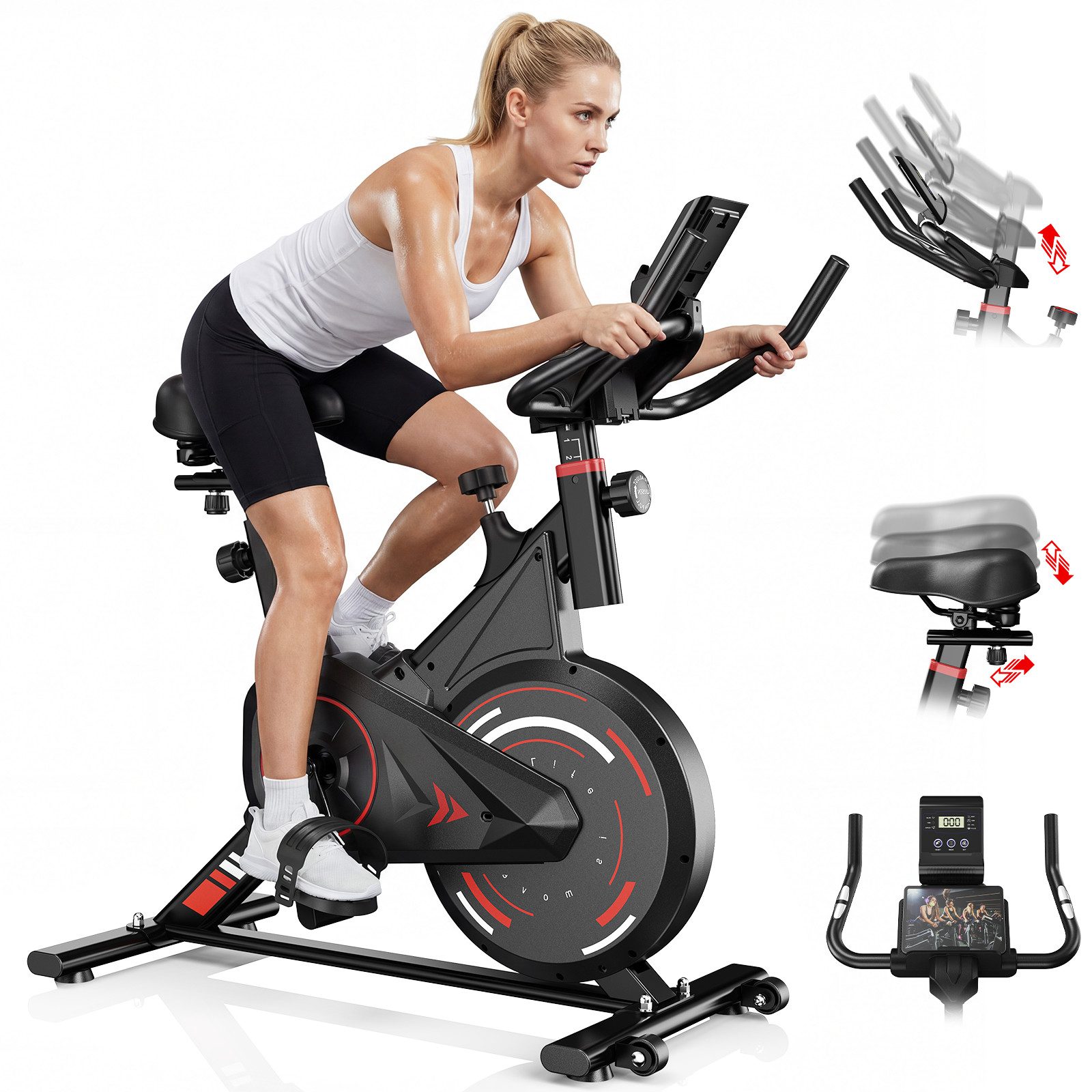 Heimtrainer Heimtrainer Fahrrad mit 0-100% Magnetwiderstand