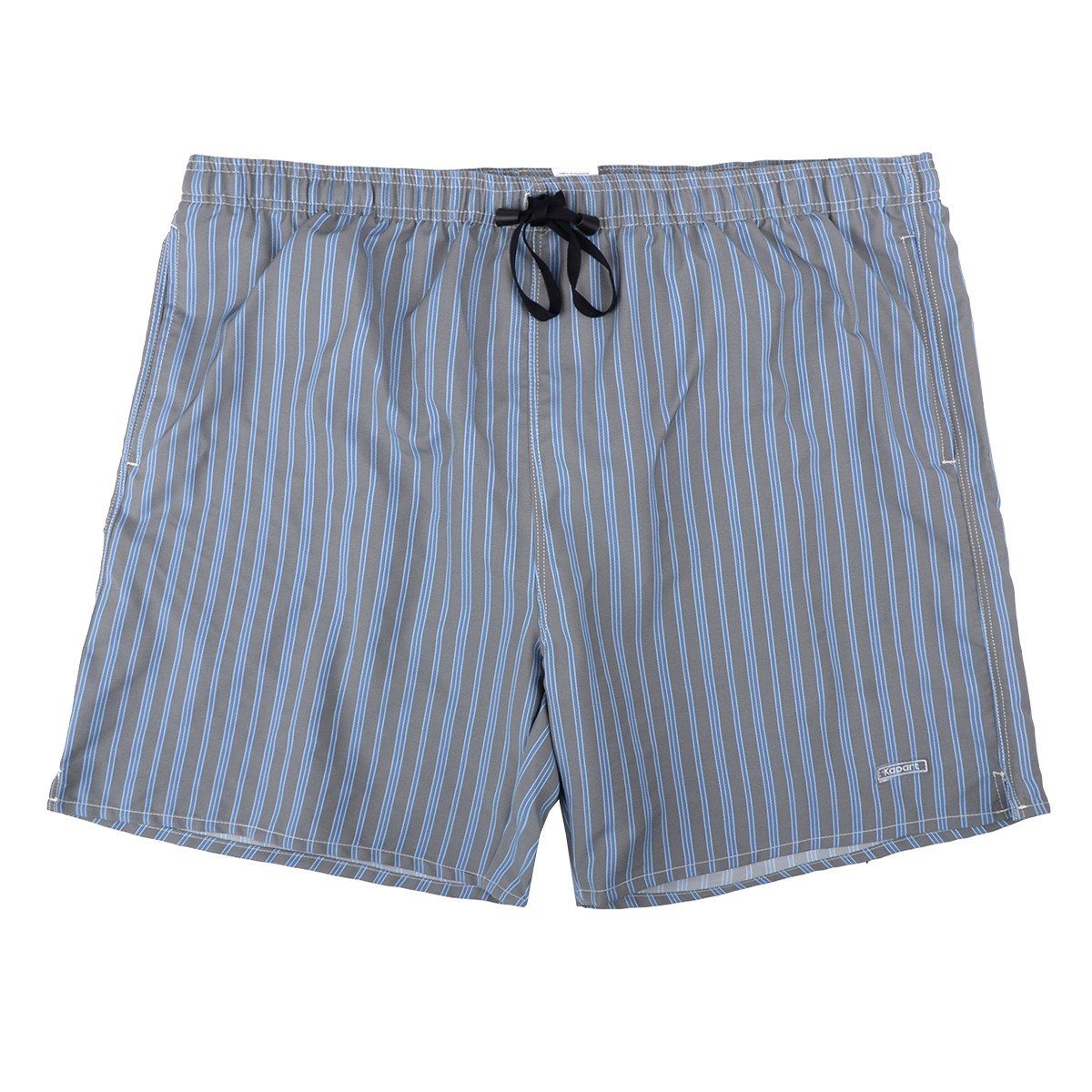 Kapart Badeshorts Übergrößen Bade-/Beach-Short mittelblau gestreift von Kapart