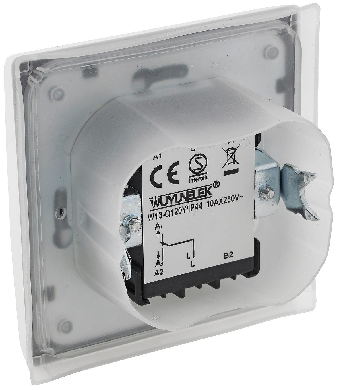 ChiliTec Unterputz-Steckdose MILOS Serie weiss matt Rahmen, Taster, Dosen