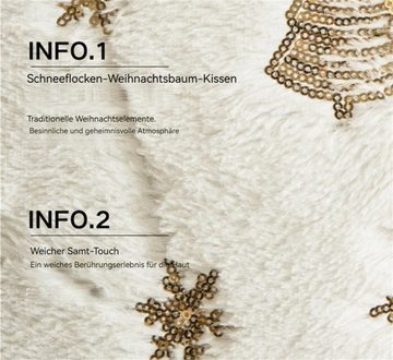 Kissenbezüge 2 Stück Weihnachten Kissenbezüge, Kopfkissenbezug mit Heißprägung, Dekorative (2 Stück), Komfortabler Plüsch Kissenbezug 30×50cm, 45×45cm (2 Stück)