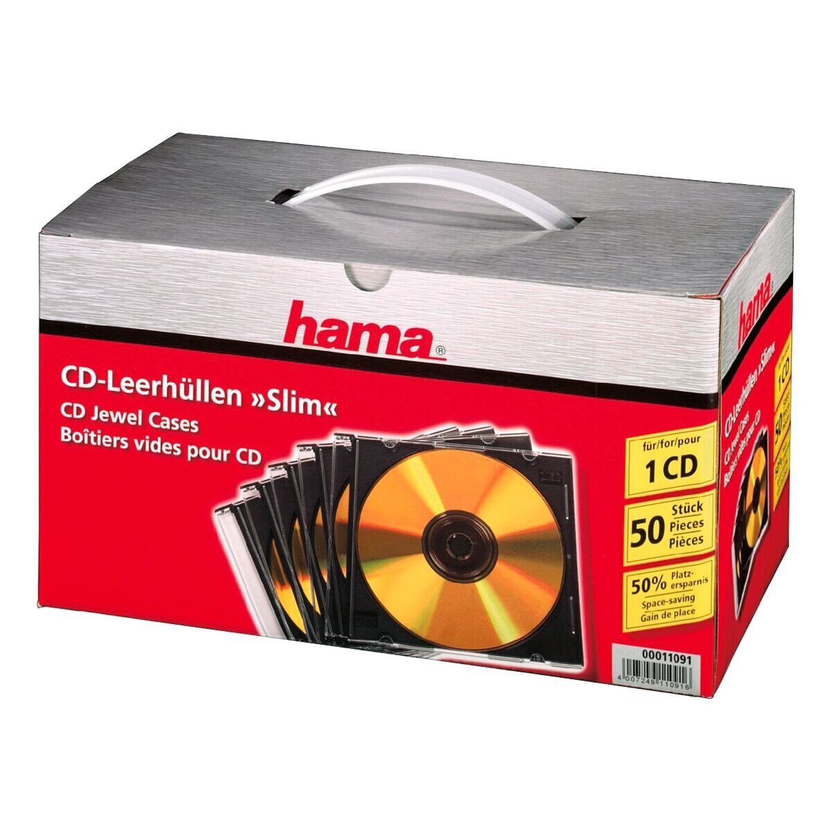 Hama CD-Hülle Slimline, CD/DVD/Blu-ray-Leerhüllen