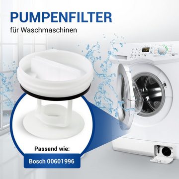 VIOKS Ersatzfilter Flusensieb Sieb Ersatz für Bosch 00601996, Zubehör für Waschtrockner Waschmaschine